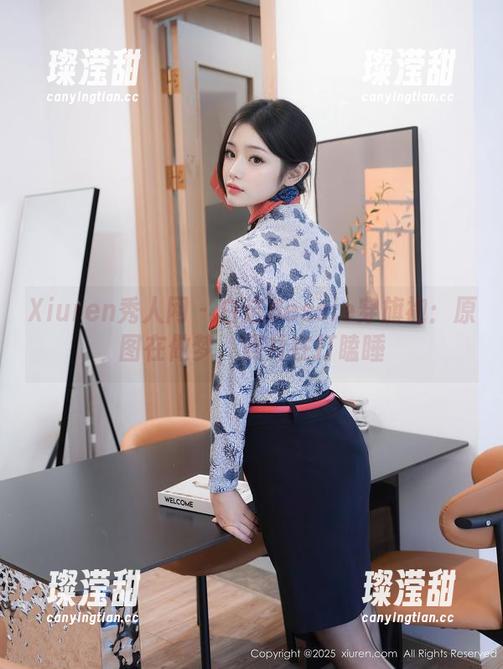 Xiuren秀人网 - 白洁Bessie穿旗袍：原图在做梦，照片在打瞌睡