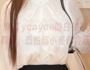 秀人网 – 沐言yanyan的白衬衫：图库里的简单真理，恐怕连小猫都会选择它！